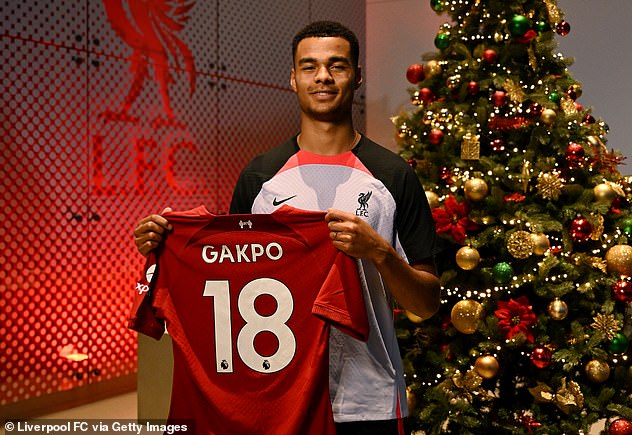 Liverpool have announced the signing of Cody Gakpo (pictured) is now formally concluded