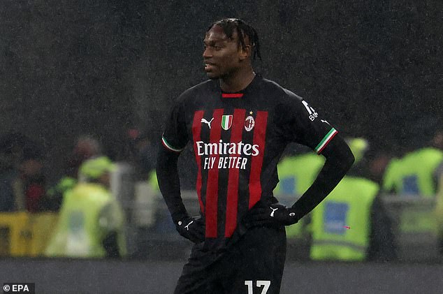 Rafael Leao rubbished claims that he was demanding £8.8million-a-year to stay at AC Milan