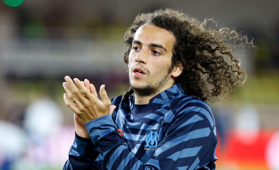 AS Monaco v Olympique de Marseille - Stade Louis II, Monaco - November 13, 2022 Olympique de Marseille's Matteo Guendouzi during the warm up before the match