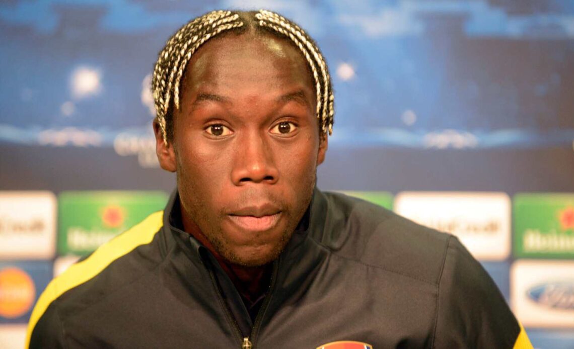 Bacary Sagna during a press conference