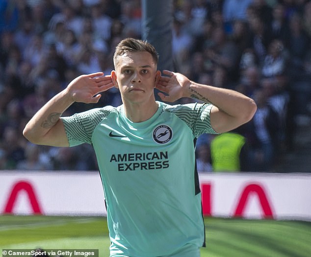 Leandro Trossard's future at Brighton is in limbo after a falling out with Roberto De Zerbi