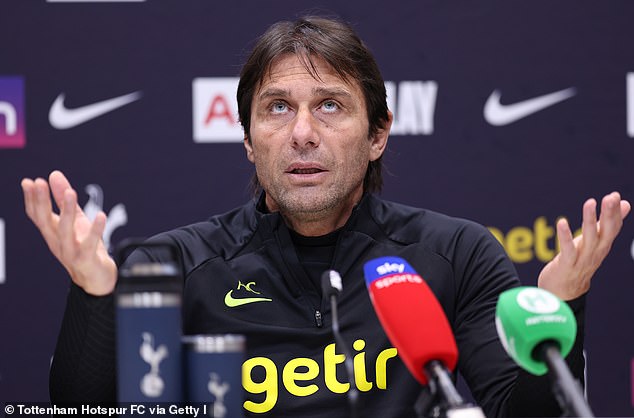 Tottenham manager Antonio Conte (pictured) admits he must walk away from the club if he is unable to come to terms with managing a club still not ready to battle for the biggest prizes