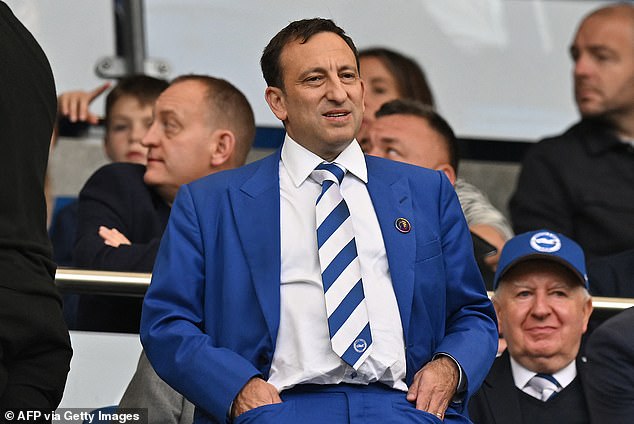 Brighton chairman Tony Bloom refused to allow Caicedo to sign for Arsenal in January
