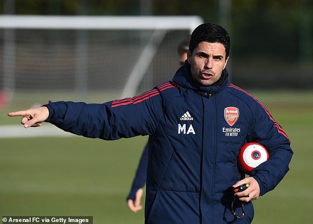 The development will come as a massive boost to Gunners manager Mikel Arteta (pictured)