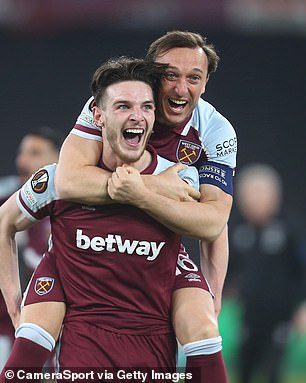 Noble and Rice played 120 times together at West Ham