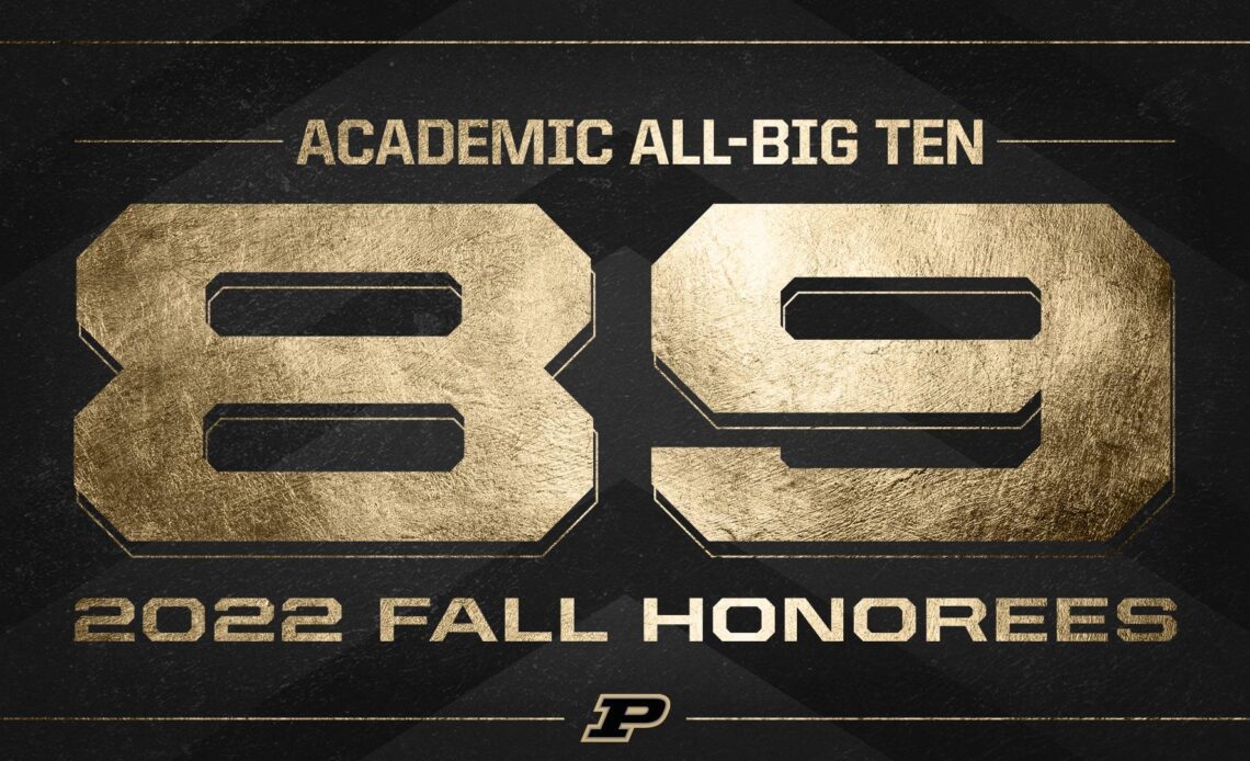 89 Academic All-Big Ten Honors for Fall Sports Season