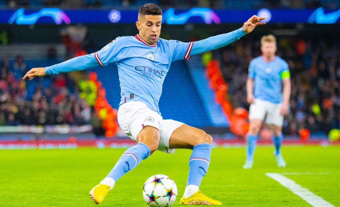 Joao Cancelo in action for now former club Manchester City
