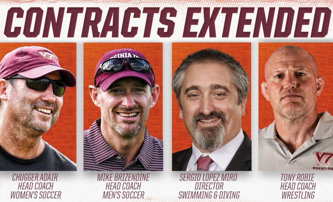 Contract extensions announced for four Virginia Tech head coaches
