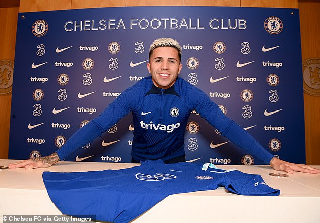 Chelsea signed Enzo Fernandez for a British transfer record £107million in the January window