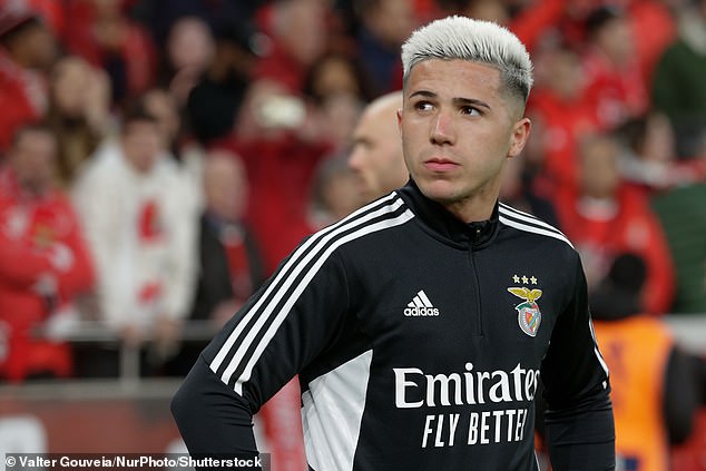 Chelsea target Enzo Fernandez will not feature for Benfica in their game against Arouca tonight - but he is now said to be 'closer to staying' than leaving