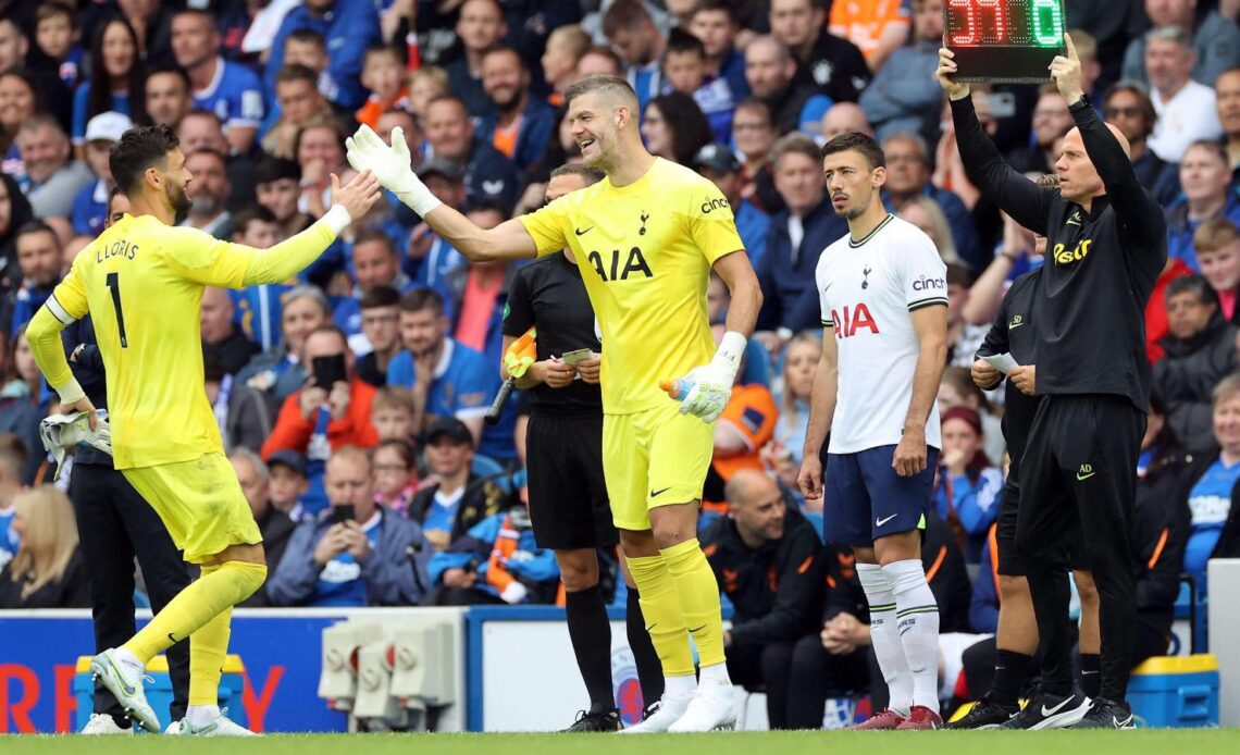 Fraser Forster replaces Hugo Lloris in a pre-season friendly