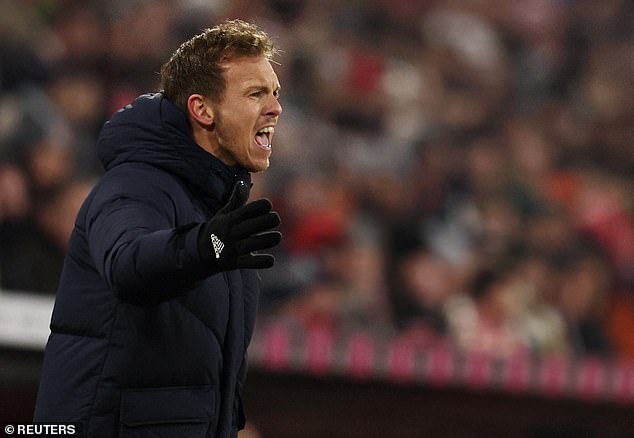Julian Nagelsmann reportedly tore into his Bayern players after their third straight draw