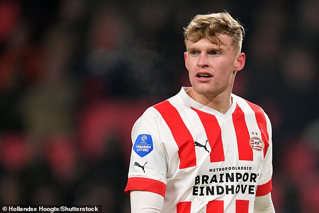 Jarrad Branthwaite has excelled on loan at PSV from Everton with the Dutch club twice attempting to make his stay permanent