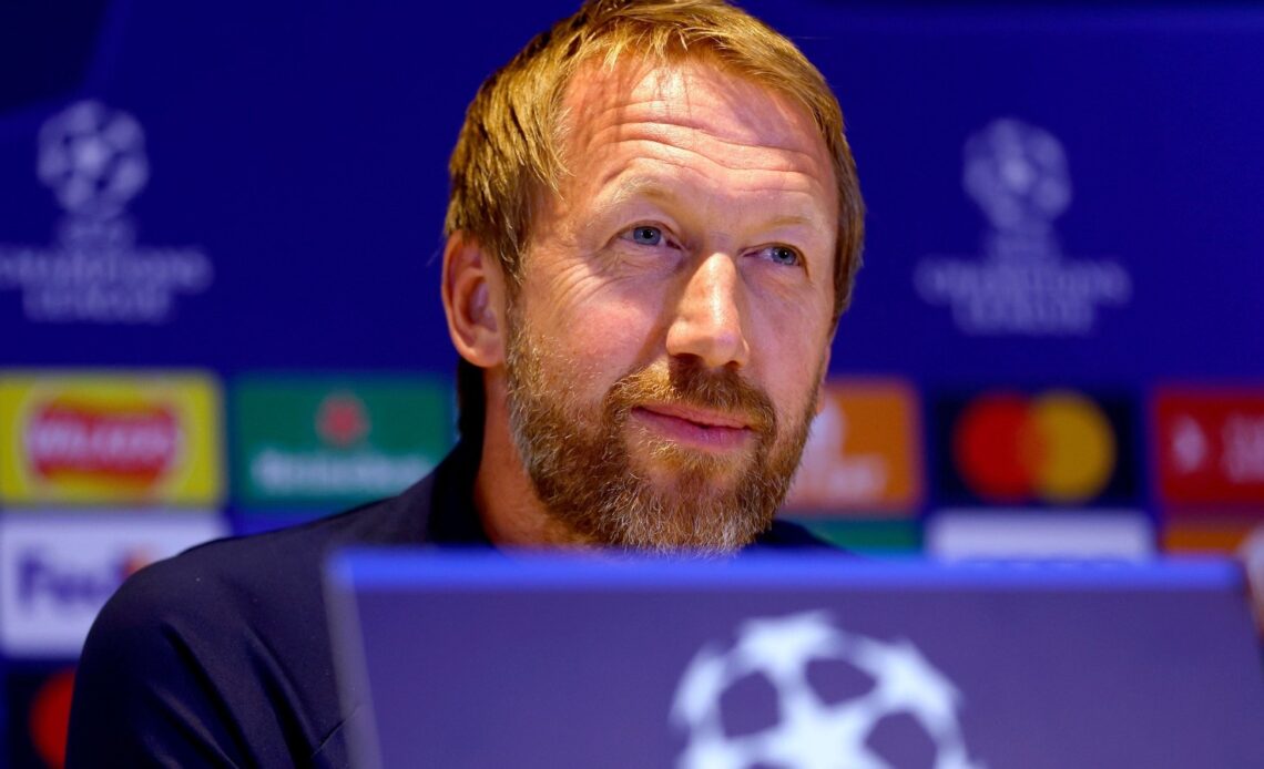 Graham Potter during a press conference