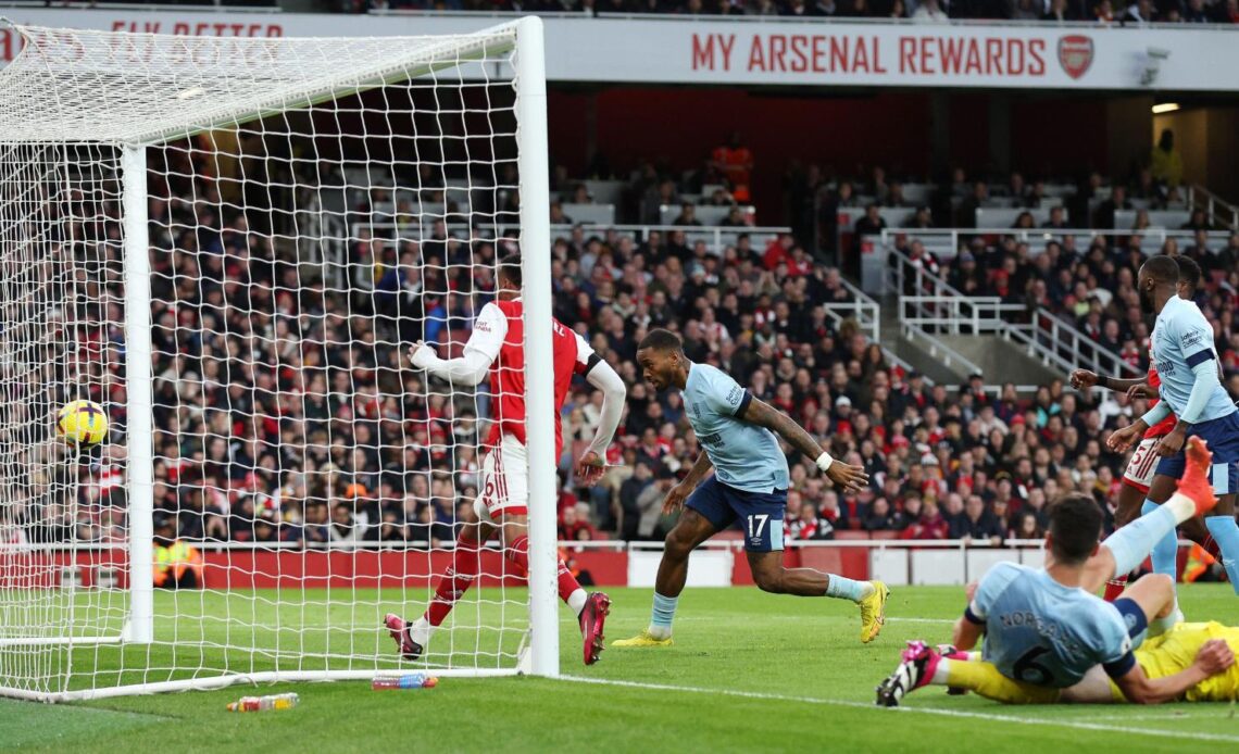 Arsenal vs Brentford: Ivan Toney scores a goal