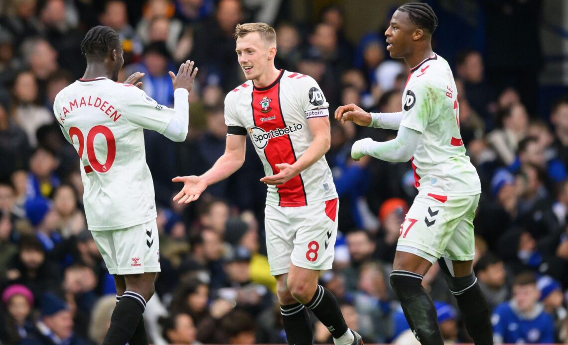 James Ward-Prowse celebrates his goal