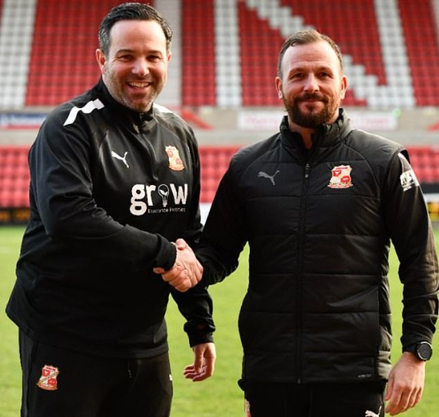 Jody Morris (right) has been appointed the new manager of League Two side Swindon Town