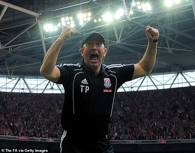 Tony Pulis, seen celebrating in Stoke's 5-0 win over Bolton in the 2011 FA Cup semi-final, has announced his retirement from management