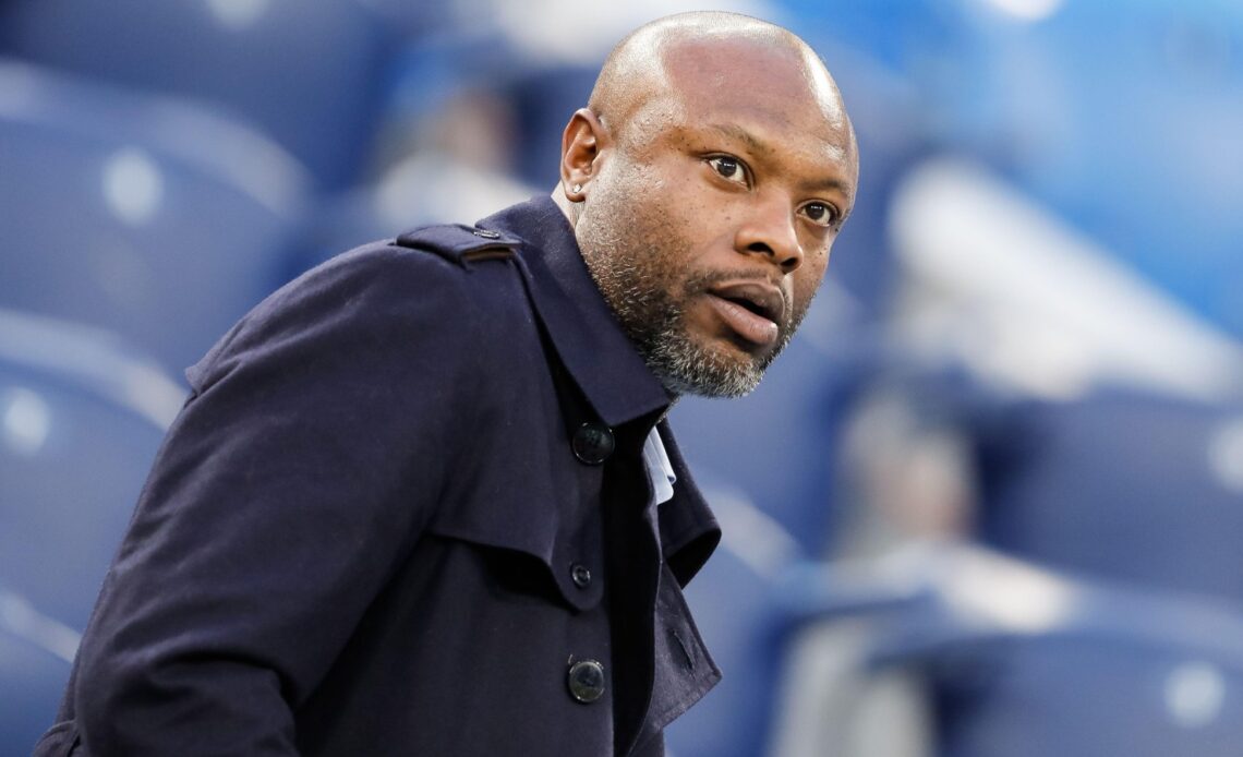 Ex-Arsenal defender William Gallas looks across the pitch