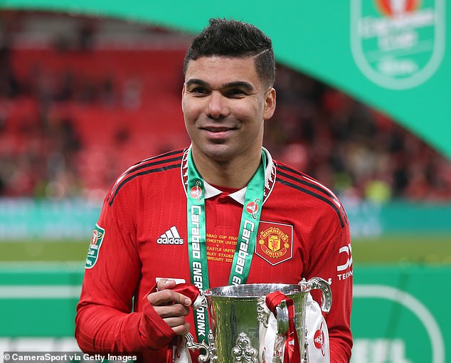 Casemiro won his first trophy with United last weekend as they beat Newcastle to lift the Carabao Cup