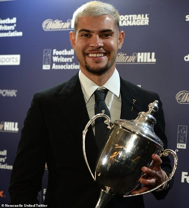 The talented Brazilian was named North-East Football Writers' Player of the Year on Sunday