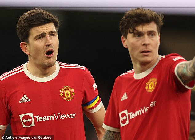Harry Maguire (left) and Victor Lindelof (right) have uncertain long-term futures at the club
