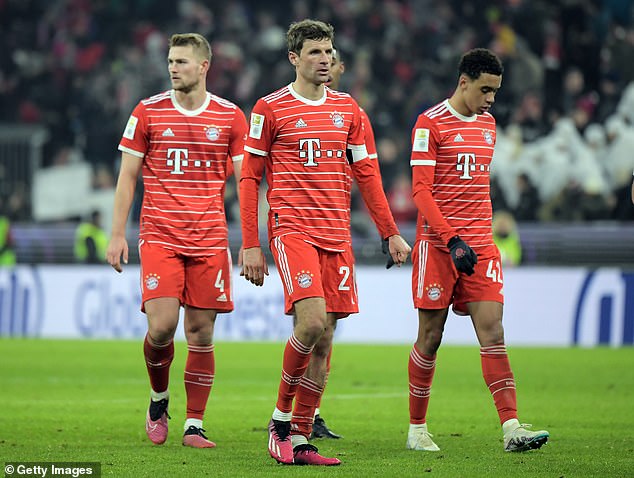 The German giants are struggling in the Bundesliga and lie second behind Borussia Dortmund