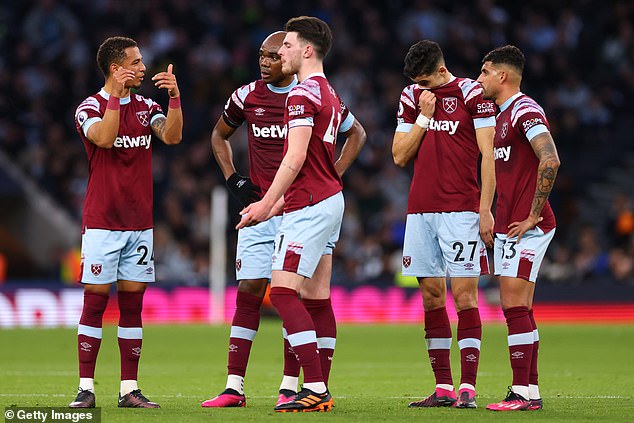 The Hammers currently sit 18th in the Premier League with 12 games left to play