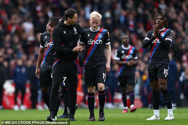 Crystal Palace's slump continued on Sunday after being thrashed by league leaders Arsenal