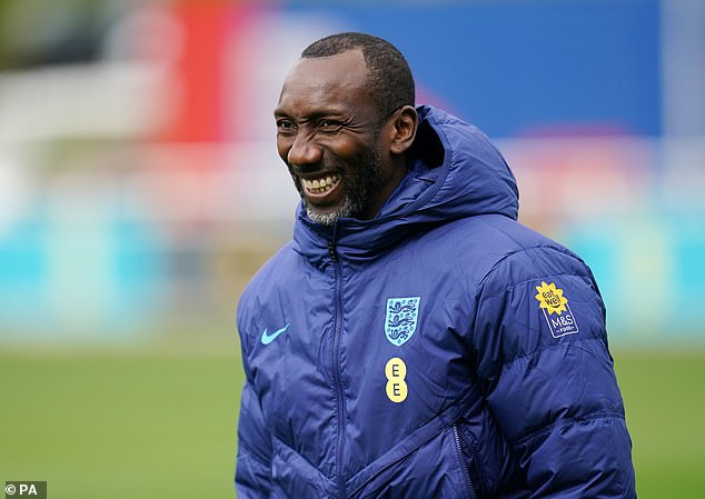 Jimmy Floyd Hasselbaink has joined up with England training after being appointed as a coach