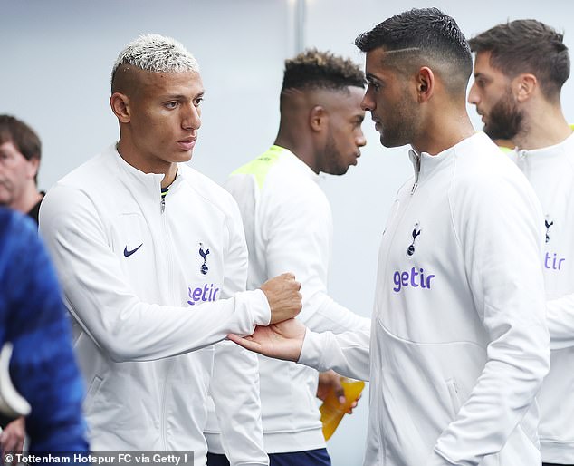 Tottenham pair Richarlison (left) and Cristian Romero (right) considered quitting the club if manager Antonio Conte, sacked on Sunday, had stayed - according to an Argentine journalist
