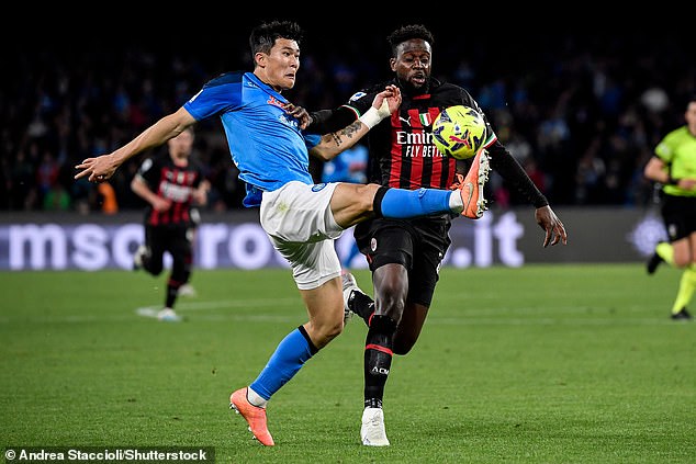 South Korea international Kim only signed for Napoli from Fenerbahce last summer