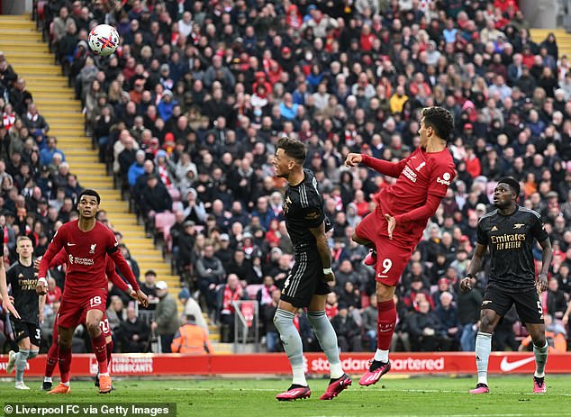 Firmino has scored 109 goals for Liverpool - most recently in the 2-2 draw against Arsenal