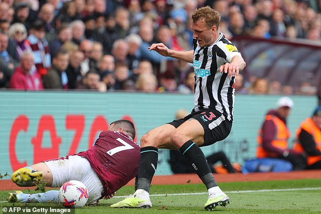 Dan Burn was criticised by supporters for his performance against Aston Villa last weekend