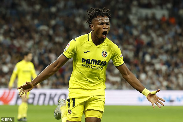 Chukwueze scored two goals against Real Madrid at the Bernabeu earlier this month