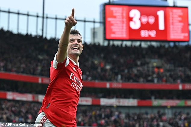 Midfielder Granit Xhaka is another player who could leave the Emirates Stadium this summer