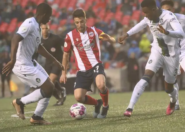 Atlético Ottawa with possession against York United FC