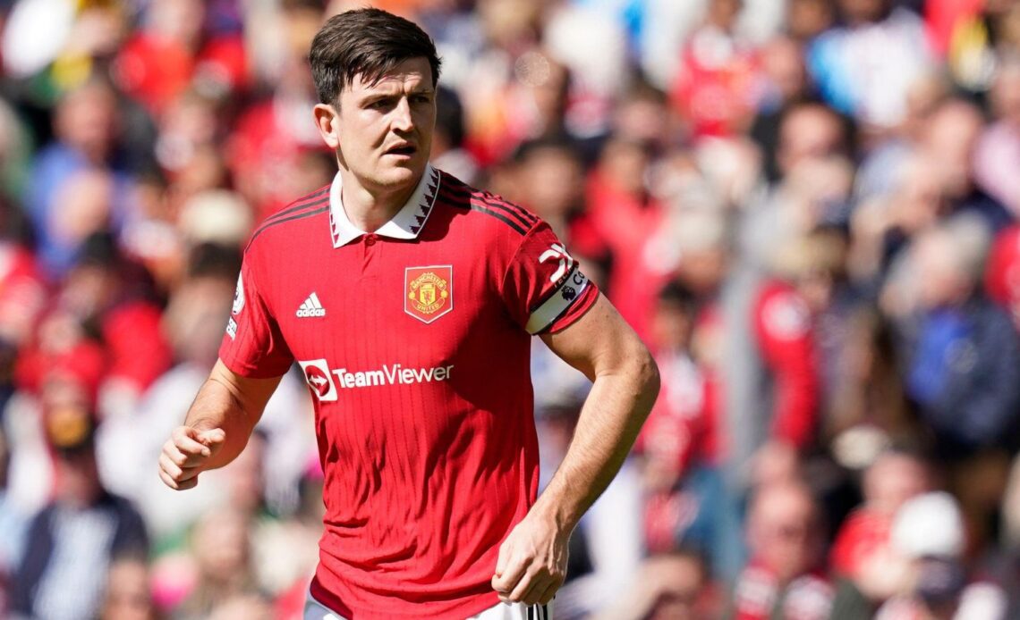 Man Utd defender Harry Maguire runs