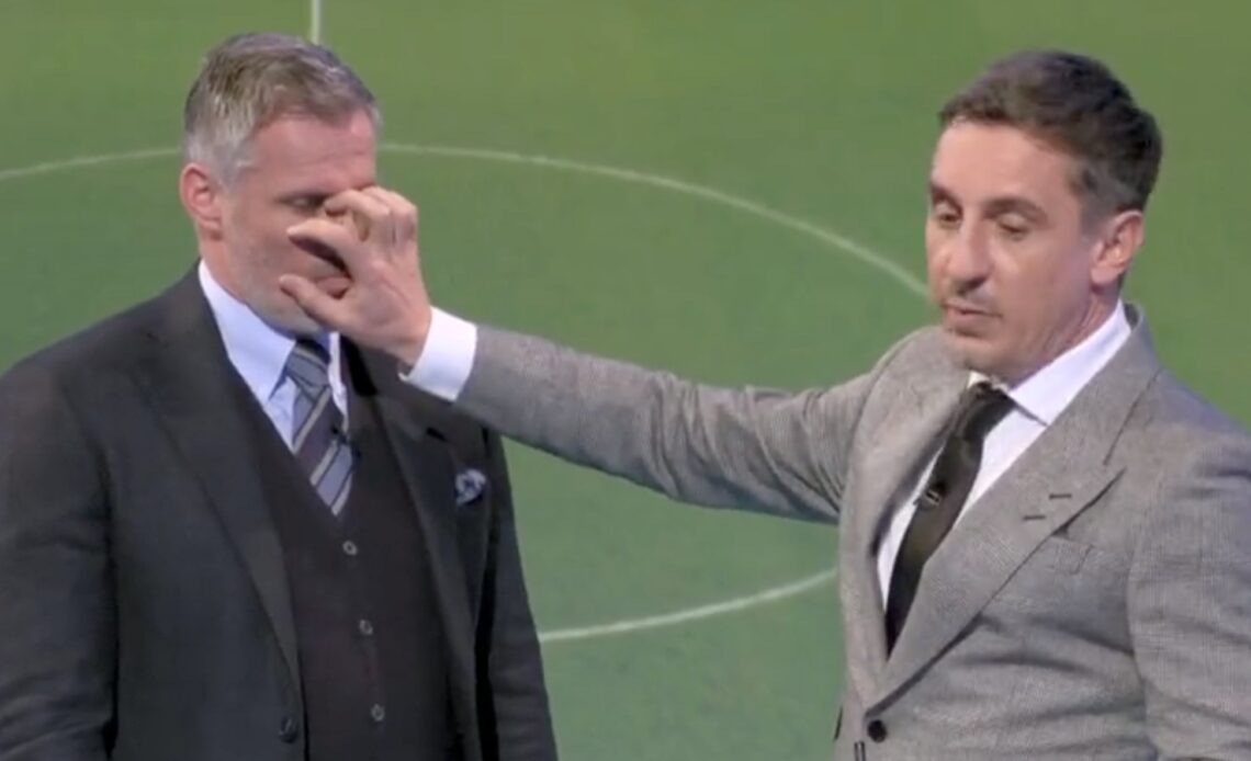 Carragher & Neville's ridiculous 'claw' debate was MNF at its slapstick best