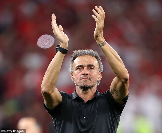 Luis Enrique (pictured) is one of the contenders to replace Graham Potter as Chelsea manager