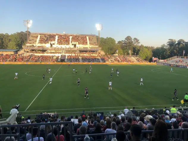 North Carolina Courage battle the Washington Spirit at WakeMed Soccer Park
