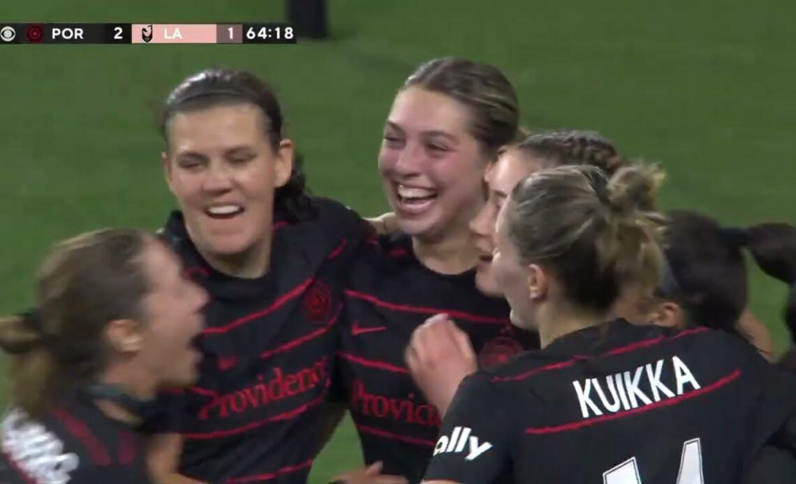 GOAL | Morgan Weaver puts Thorns ahead with goal in the 65'