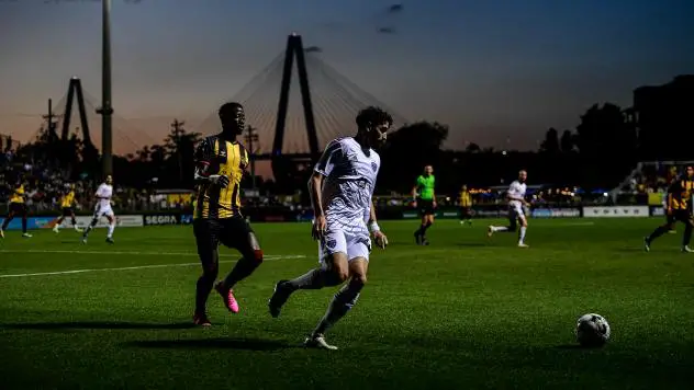 Louisville City FC and Charleston Battery players on game night