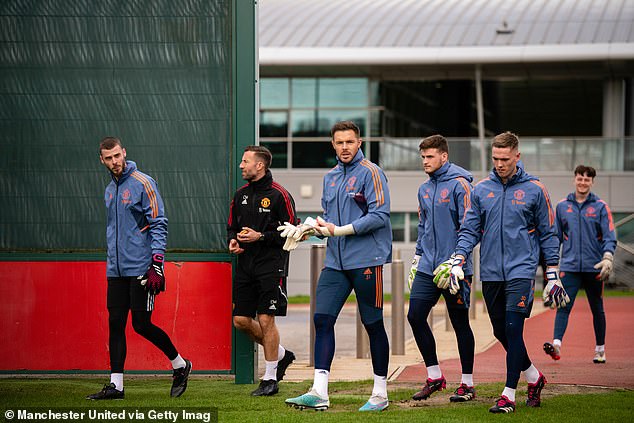 Jack Butland (centre) is set to secure a move to Rangers after an uneventful loan spell