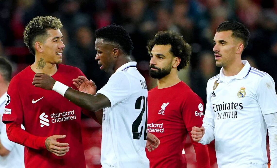 Roberto Firmino, Mohamed Salah, Vinivuis Jr, Dani Ceballos, Liverpool, Real Madrid, February 2023
