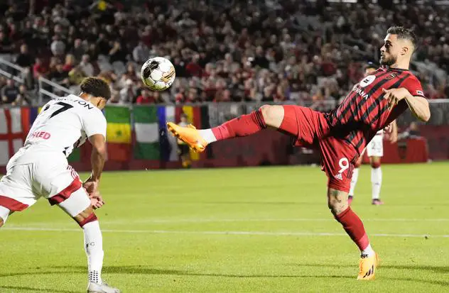 Phoenix Rising's Manuel Arteaga in action