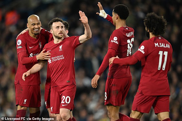 Diogo Jota's tenacity was rewarded with a brace on Monday as Liverpool beat Leeds 6-1