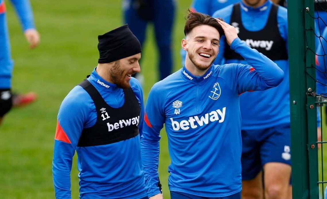 Declan Rice and Nikola Vlasic