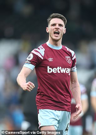 Declan Rice could leave West Ham at the end of this season