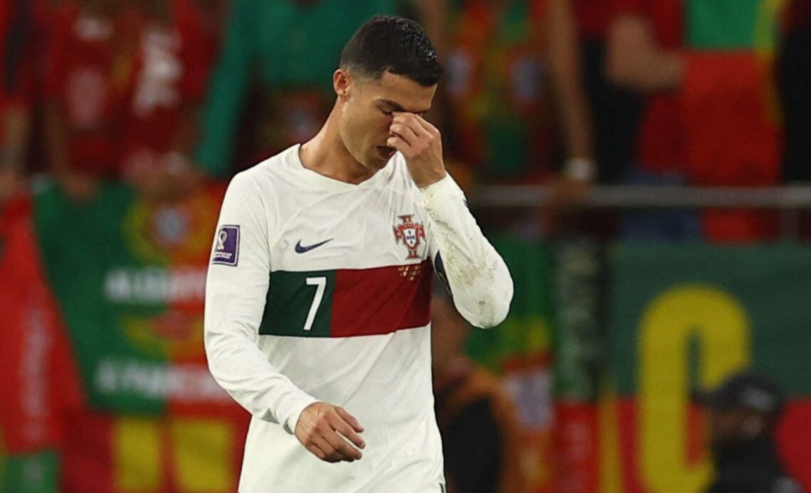 2022 World Cup - Cristiano Ronaldo looks dejected